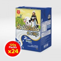 Hollandia Evap Full Cream Evaporated Milk  (120g x 24)carton
